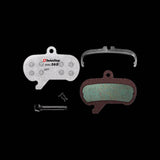SwissStop Disc 36 brake pads for SRAM Maven Ultimate in silver and bronze, designed for high-performance bicycle braking components.