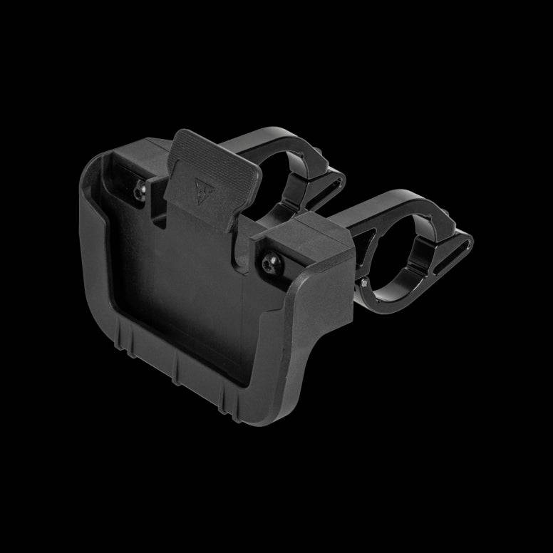 Topeak Urban Basket Front Black bike handlebar accessory with QuickClick® system for easy attachment and secure storage.