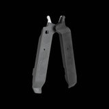 Topeak POWER LEVER II bike workshop tool with chain hook and detachable tyre levers in black, designed for bike maintenance.