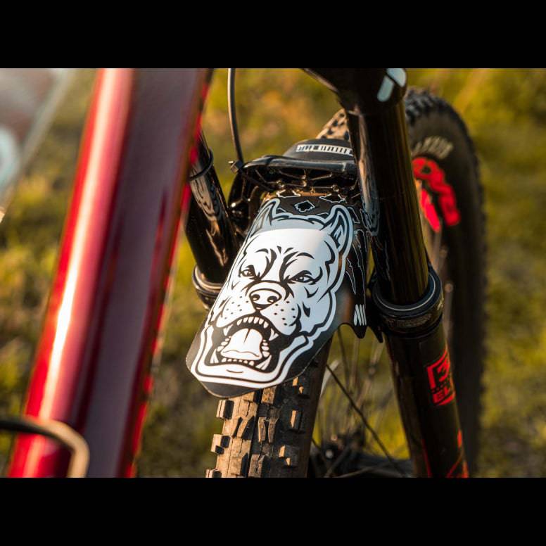 All Mountain Style front fork mudguard for bikes, lightweight and durable accessory to protect against mud and debris during rides.