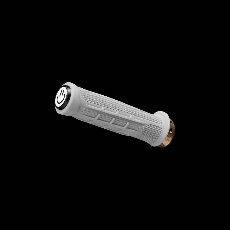 Ergon GDH Team MTB grips with ergonomic design and secure locking stops, suitable for mountain bike components.