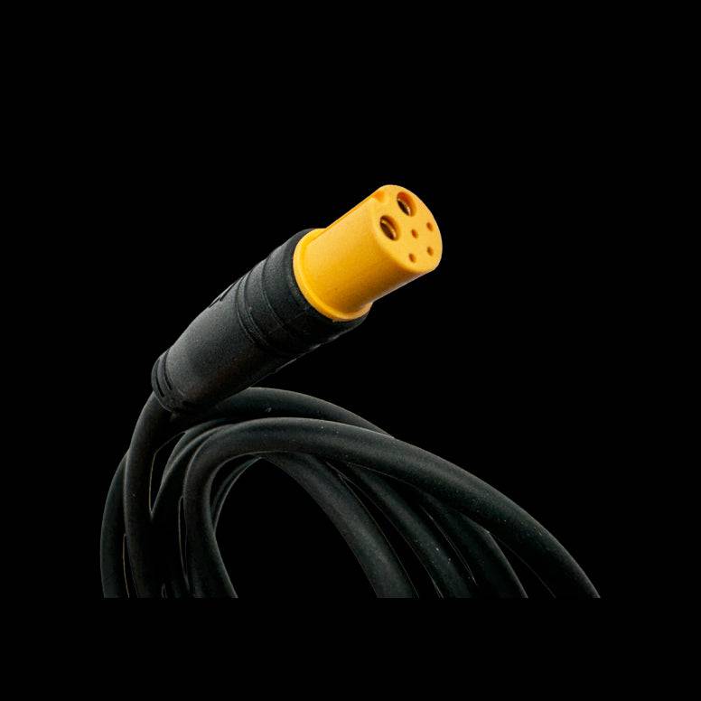 Moon Sport Shimano E-Bike cable, 1.2m, for E-Power 1000 & 2000 lights, black accessories for e-bike lighting system.
