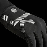 Fizik gloves with breathable fabric, perforated palm, and touchscreen compatibility, designed for comfortable cycling or sports activities.