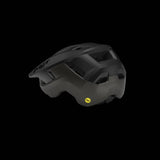 MET Terrae MIPS MTB helmet with Safe-T Heta fit system and NTA 8776 certification, shown from the side with ventilation details.