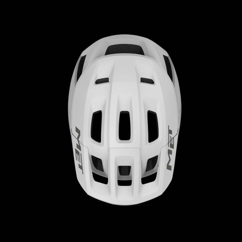 MET Terrae MIPS MTB helmet with Safe-T Heta fit system and NTA 8776 certification, shown from the front with adjustable straps.