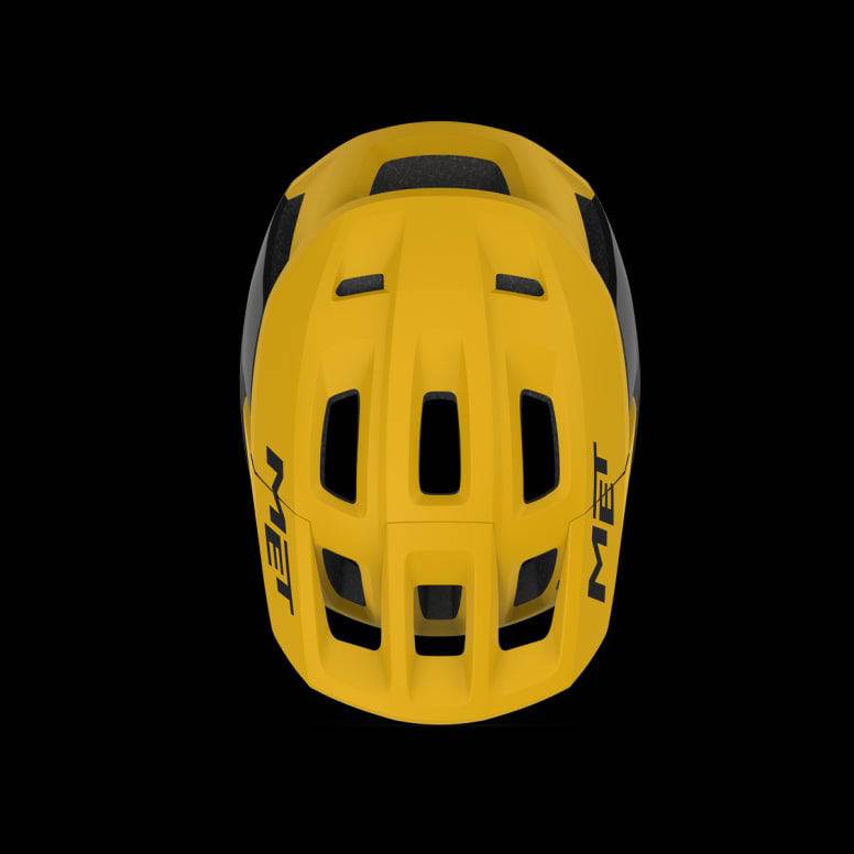 MET Terrae MIPS MTB helmet with Safe-T Heta fit system and NTA 8776 certification, shown from the front with adjustable straps.