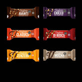 Veloforte gluten-free vegan energy bars with plant-based protein and carbs, shown in a close-up image.