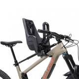 Kids Ride Shotgun Pro Evo 2-in-1 child bike seat and handlebars combo in black, designed for safe, comfortable kids' bike riding accessories.