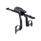 Kids Ride Shotgun Pro Evo 2-in-1 child bike seat and handlebars combo in black, designed for safe and comfortable riding.