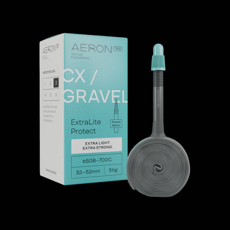 Aeron TPU CX/Gravel - ExtraLite Protect - Alloy Valve Grey 650-700 x 32-52c ExtraLite Protect Presta | Swinnerton Cycles