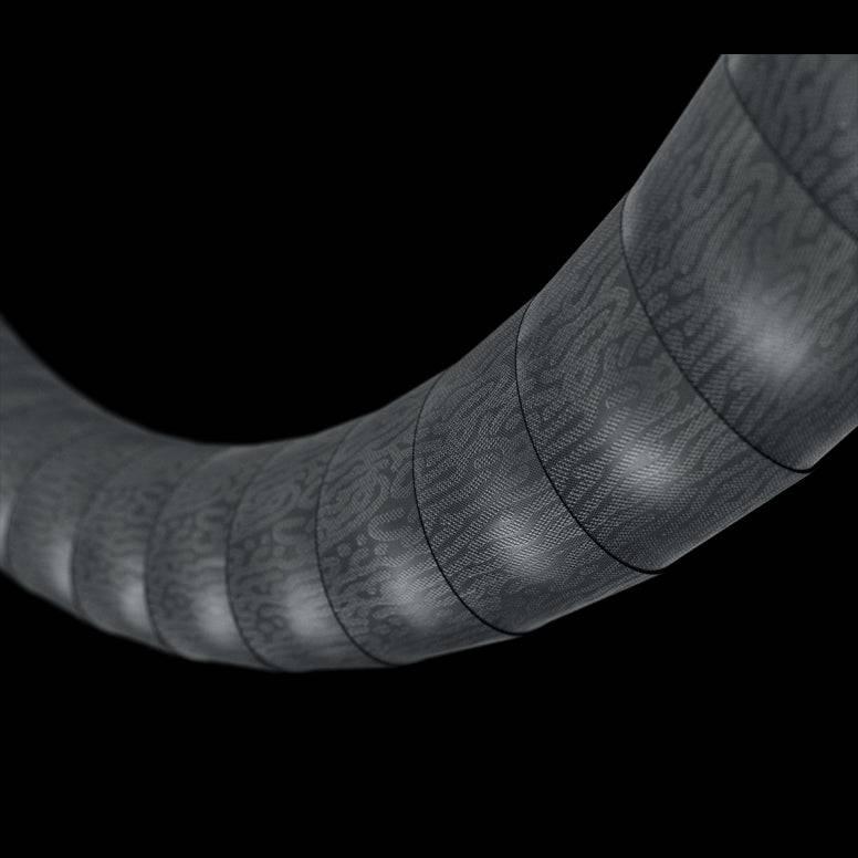 Ergon BT Orthocell black bar tape for road, allroad, and gravel bikes showing textured grip surface on handlebars.