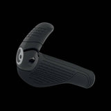 Ergon GS2 Evo ergonomic bike grips with adjustable two-finger bar ends, designed for comfort and control during cycling.