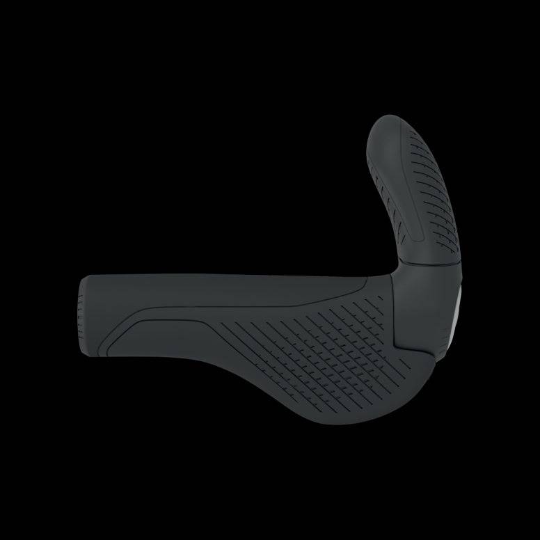 Ergon GS3 Evo ergonomic cycling handlebar grip with adjustable bar end, suitable for touring and MTB bikes.