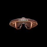 Brooks B17 Special short road bike saddle with copper steel rails and rivets, featuring a classic leather design and padded comfort.