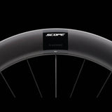 Scope Cycling R6.A V2 65mm Allroad Wheelset with tubeless-ready rims and aerodynamic design for cycling components.