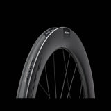 Scope Cycling R6.A V2 65mm allroad wheelset with tubeless-ready design and aerodynamic components, shown with spokes and rims.