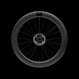 Scope Cycling R6.A V2 65mm allroad tubeless-ready wheelset with aerodynamic design, shown with close-up of black alloy wheels.