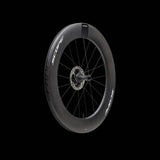 Scope Cycling R8.T V2 85mm aerodynamic time trial front wheel, lightweight cycling component with deep rim design for speed.