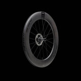 Scope Cycling R8.T V2 85mm aerodynamic time trial front wheel, lightweight cycling component with deep-section rim and carbon construction.