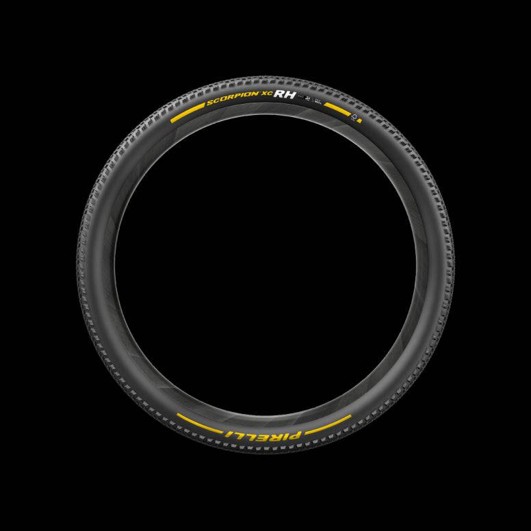 Pirelli Scorpion XC RH Pro wall mountain bike tire, tubeless ready, 29x2.4, with rugged tread for off-road riding.