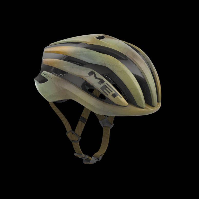 MET Trenta Mips road cycling helmet with advanced aerodynamics and MIPS-C2 protection, shown from the side with ventilation details.