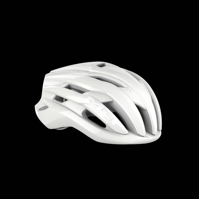 MET Trenta Mips road cycling helmet with advanced aerodynamics and MIPS-C2 protection, shown from the side with ventilation details.