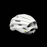 MET Trenta Mips road cycling helmet with aerodynamic design and MIPS-C2 safety technology, shown from the side angle.