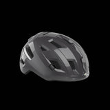 MET E-Mob Mips helmet for urban e-bike riders with integrated USB LED rear light, lightweight urban cycling helmet.