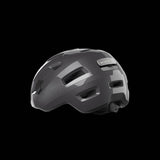 MET E-Mob Urban E-Bike Helmet with USB LED light, safety certification, and adjustable straps for comfortable cycling safety.