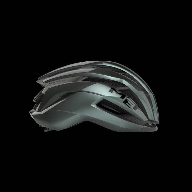 MET Trenta 3K Carbon Airframe road cycling helmet with MIPS Air safety technology, shown on a cyclist.