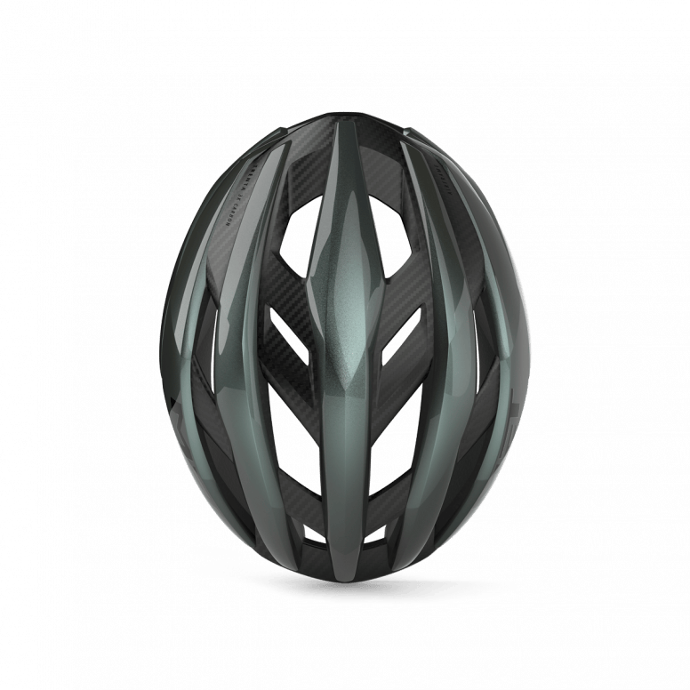MET Trenta 3K Carbon Airframe road cycling helmet with MIPS Air safety system, lightweight design, and aerodynamic shape for cyclists.