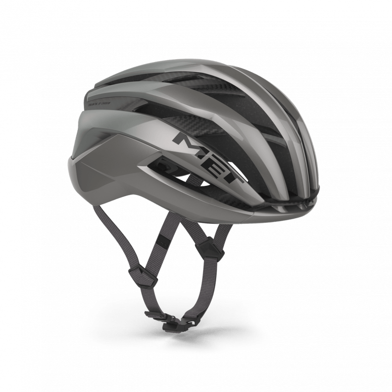 MET Trenta 3K Carbon Airframe road cycling helmet with MIPS Air safety technology, featuring aerodynamic design and ventilation.