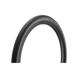 Pirelli Cinturato Gravel H tubeless-ready gravel bike tyre with rugged tread pattern for high performance on rough terrain.