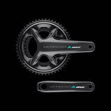 Inpeak Ultegra R8100 Powercrank-E Shimano dual-sided power meter for bicycle cranksets, showing the crankarm and digital display.