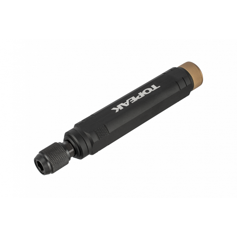 Topeak Utility Workshop Tool with interchangeable picks and quick release mechanism, featuring a compact handle and multiple tools.