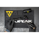 Topeak Utility Workshop Tool with interchangeable picks and quick release mechanism for versatile bike maintenance.