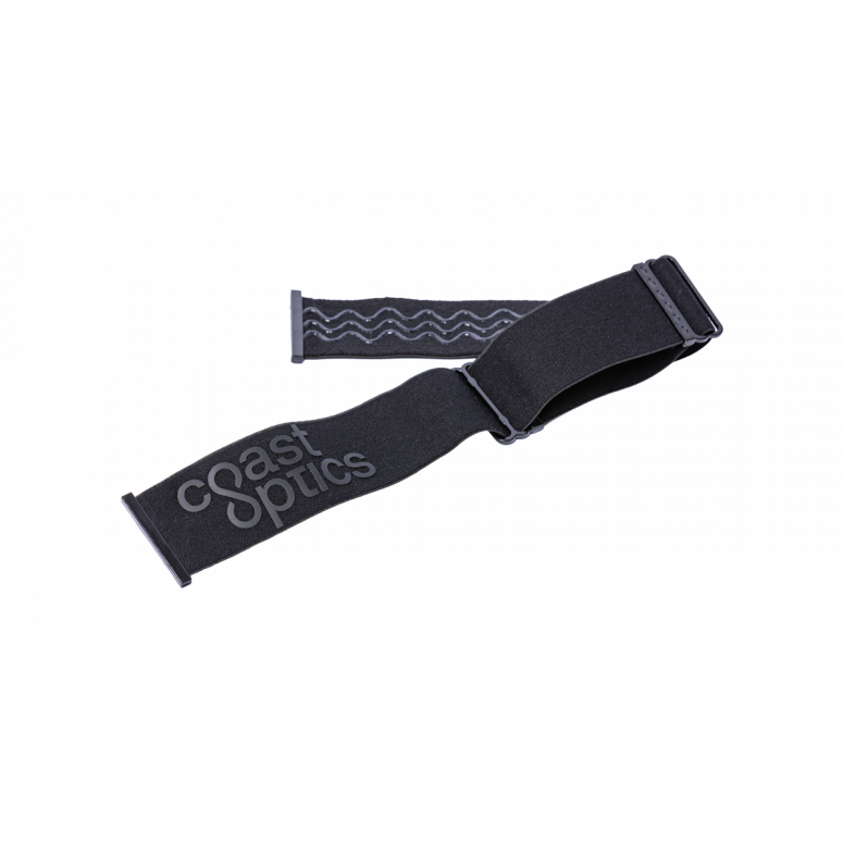 Coast Optics Alta 1 & 2 replacement strap with silicone grippers for MTB goggles, lightweight and adjustable for a secure fit.