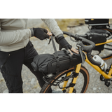 Topeak Rackloader 12L weatherproof bike rack bag with adjustable straps, designed for secure cycling storage.