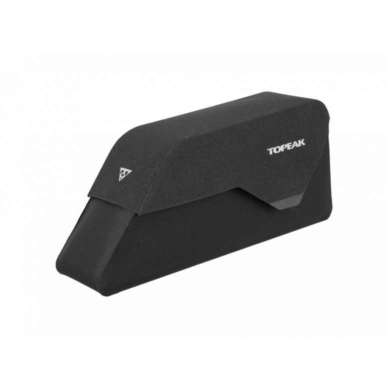 Topeak Toploader Dryshell 1L weatherproof bike top tube bag with magnetic closure, designed for cycling accessories.