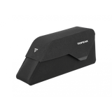 Topeak Toploader Dryshell 1L weatherproof bike top tube bag with magnetic closure, designed for cycling accessories.