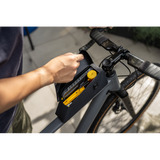 Topeak Toploader Dryshell 1L weatherproof bike top tube bag with magnetic closure, designed for cycling accessories.