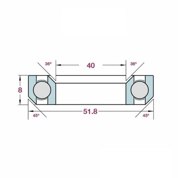 FBI Acb518K / Mr127 Headset Bearing | Swinnerton Cycles