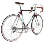 Light Blue Kings retro road bike with Reynolds 853 steel frame, 2x9 speed, vintage style, featuring a light blue finish and classic design.