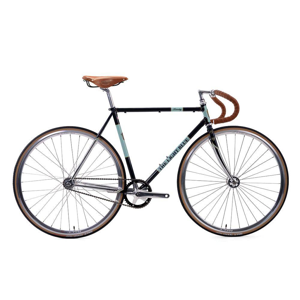 light blue fixie bike trinity pista p96745