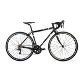 Light blue Sport Wolfson Sora R3000 18-speed road bike with Shimano gears and Reynolds 853 steel frame.