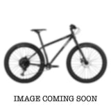 Surly Karate Monkey 27.5+ mountain bike frame with Deore drivetrain, black color, rugged design for off-road cycling.
