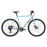 Blue Surly Preamble flat bar gravel bike frame made of durable chromoly steel with disc brake compatibility.
