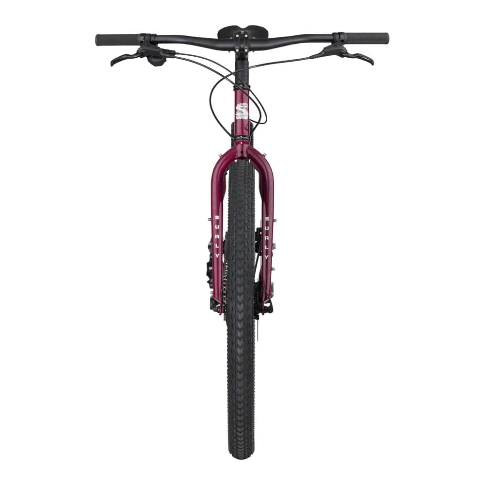 Surly Ogre chromoly steel mountain bike frame for commuting and trail riding, showcasing the sturdy, versatile bike structure.