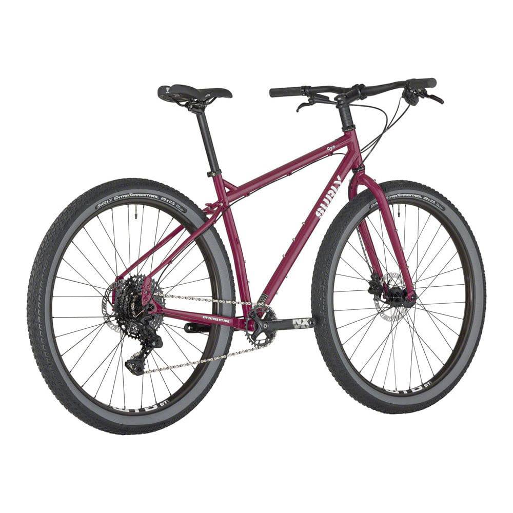 Surly Ogre chromoly steel mountain bike frame with durable construction, suitable for commuting and trail riding, shown in the image.