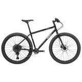 Black Surly Bridge Club 27.5 bike frame designed for touring and multi-surface riding, with sturdy construction and versatile design.